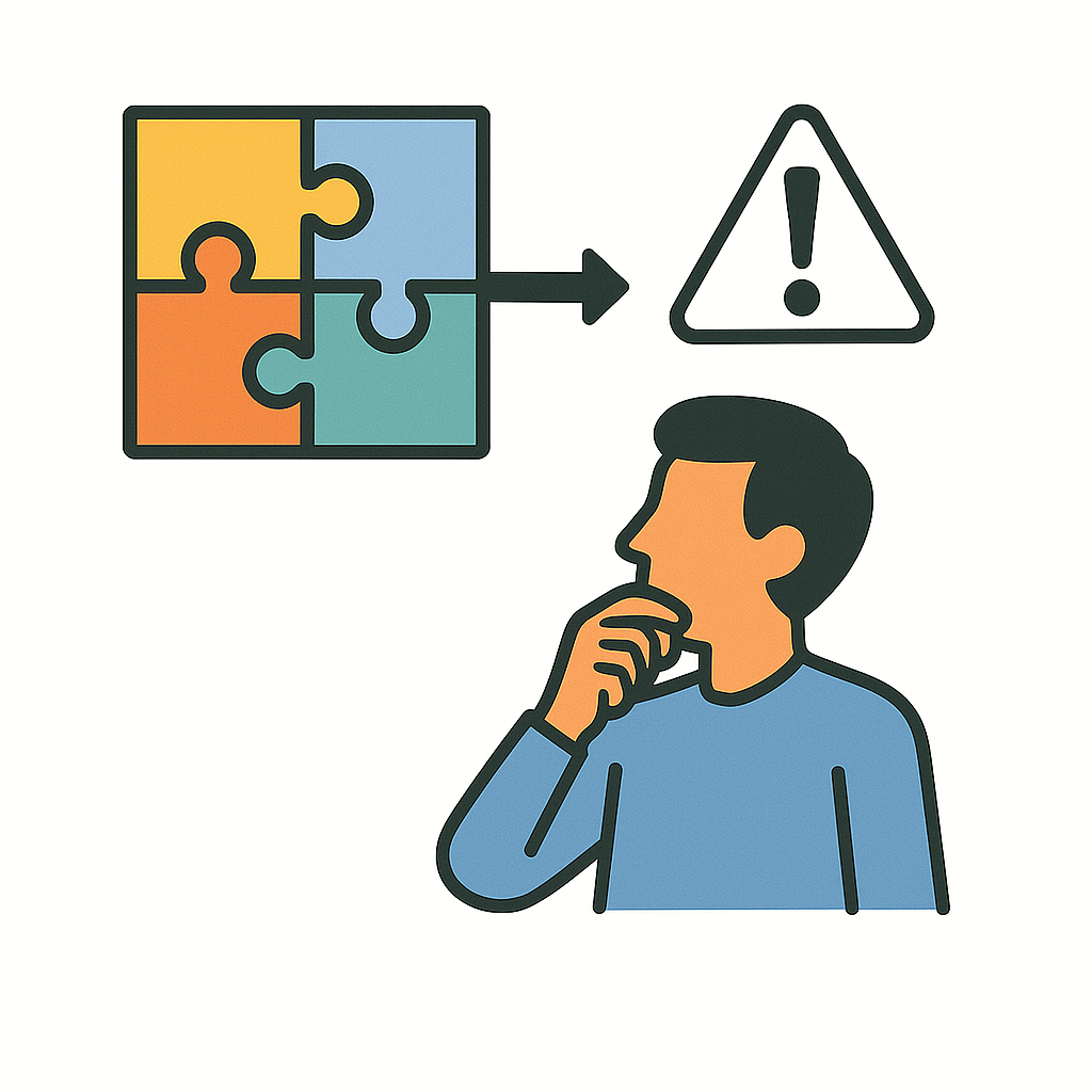 puzzle warning blue shirt white bg3